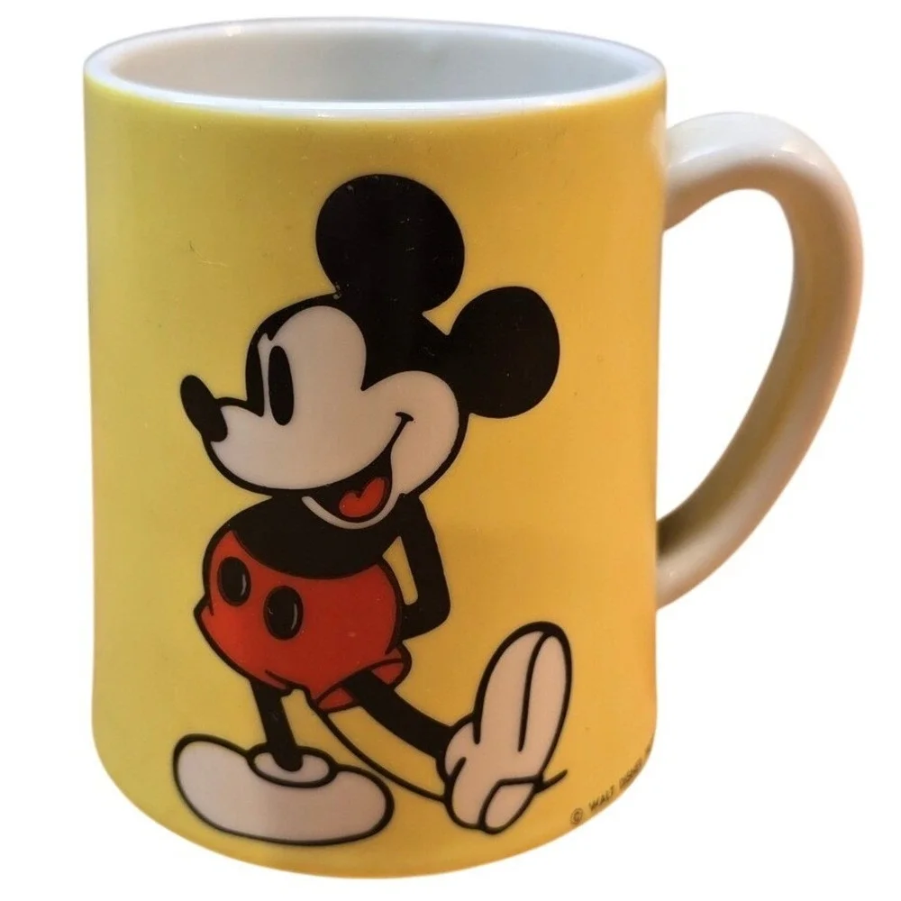 Vintage Mickey Mouse Club March Tune MUSICAL MUG Made in Japan